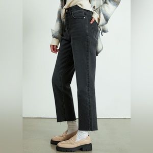 PacSun High Waisted Straight Leg Black Jeans